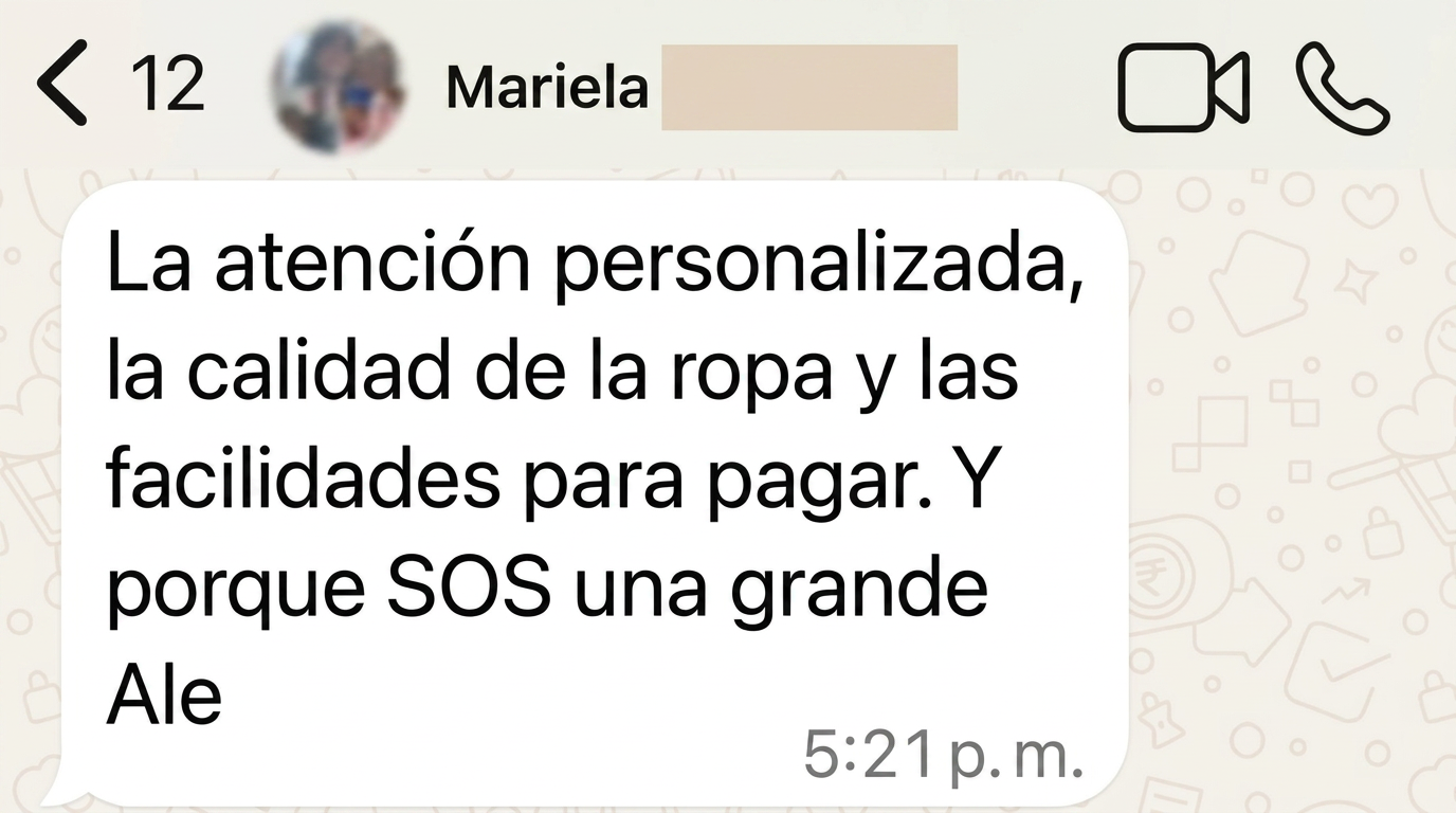 Opinión de Mariela
